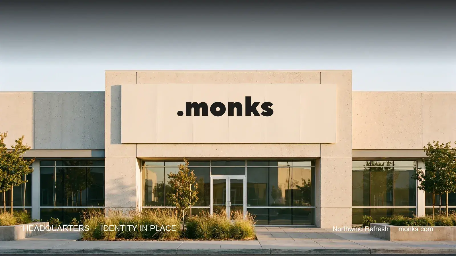 Slide / header · 16:9 concept for Monks